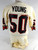 1984-85 Houston Gamblers Ricky Young #50 Game Used White Jersey USFL 48 633