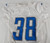 2016 Detroit Lions George Winn #38 Game Issued White Practice Jersey 44 231
