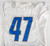 2019 Detroit Lions #47 Game Issued White Practice Jersey 46 158