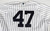 2017 New York Yankees Jordan Montgomery #47 Game Used White Jersey ST Opening 4