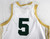 2000s UAB Blazers #5 Game Used White Jersey Basketball L 658