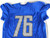 2017 Detroit Lions TJ Lang #76 Game Issued Blue Practice Jersey 52 267
