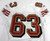 2003 San Francisco 49ers #63 Game Issued White Jersey 48 DP56827