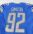 2020 Detroit Lions Chris Smith #92 Game Issued Blue Jersey 46+6 925