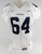 2002-03 Virginia Cavaliers #64 Game Used White Jersey Football NP Rem XL 674