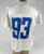 2018 Detroit Lions Da'Shawn Hand #93 Game Used White Practice Jersey 48 352