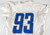 2018 Detroit Lions Da'Shawn Hand #93 Game Used White Practice Jersey 48 352