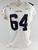 2002-03 Virginia Cavaliers #64 Game Used White Jersey Football NP Rem XL 675