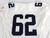 2002-03 Virginia Cavaliers #62 Game Used White Jersey Football NP Rem XL 677