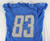 2021 Detroit Lions Jesse James #83 Game Used Blue Practice Jersey  236