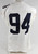 2005 Virginia Cavaliers #94 Game Used White Jersey Football NP Rem L 682