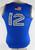 2023-24 Air Force Falcons #12 Game Issued Pos Used Blue Jersey Basketball S 035