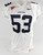 2005 Virginia Cavaliers #53 Game Used White Jersey Football NP Rem L 689
