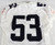 2005 Virginia Cavaliers #53 Game Used White Jersey Football NP Rem L 689