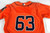 2013-17 Houston Astros #63 Game Used Orange Jersey Name Plate Removed 46 050