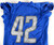 2022 Detroit Lions Justin Jackson #42 Game Issued Blue Practice Jersey 44 274
