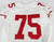 2015 San Francisco 49ers Alex Boone #75 Game Issued White Jersey NP R 48 085