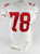 2016 San Francisco 49ers #78 Game Issued White Jersey 46 089