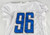 2012 Detroit Lions Isaiah Buggs #96 Game Issued P Used White Practice Jersey 0