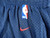 1997-04 Detroit Pistons Game Issued Navy Training Shorts XXL 301