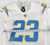 2020 Los Angeles Chargers Rayshawn Jenkins #23 Game Used White Jersey Crucial C
