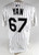 2025 Colorado Rockies Jefry Yan #67 Game Issued White Jersey 44 935
