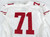 2016 San Francisco 49ers John Theus #71 Game Issued White Jersey 48 366