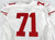 2016 San Francisco 49ers John Theus #71 Game Issued White Jersey 48 366