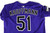 2025 Colorado Rockies Karl Kauffmann #51 Game Issued Purple Jersey 46 928