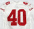 2015 San Francisco 49ers Jamie Childers #40 Game Issued White Jersey 42 340