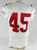 2014 San Francisco 49ers Asante Cleveland #45 Game Issued White Jersey 42 287