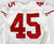 2013 San Francisco 49ers #45 Game Issued White Jersey 44 289
