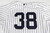 2017 New York Yankees Kyle Higashioka #38 Game Used White Jersey ST Opening 7