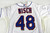 2011 New York Mets Pat Misch #48 Game Issued Pos Used White Jersey 46 067