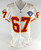 1994 Kansas City Chiefs Tom Neville #67 Game Issued White Jersey 75th Patch 48 3