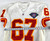 1994 Kansas City Chiefs #67 Game Issued White Jersey 75th Patch 46 075