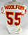 1994 Kansas City Chiefs Woolfork #55 Game Issued White Jersey 75th Patch 46 082