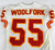 1994 Kansas City Chiefs Woolfork #55 Game Issued White Jersey 75th Patch 46 082
