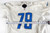 2017 Detroit Lions Alex Barrett #79 Game Used White Practice Jersey 52 344