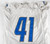 2019 Detroit Lions JD McKissic #41 Game Used White Practice Jersey 343