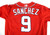 2021 Washington Nationals Adrain Sanchez #9 Game Issued Pos Used Red Jersey 73