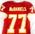 1997 Kansas City Chiefs Pellom McDaniels #77 Game Issued Red Jersey 44 053