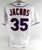 2010 New York Mets Mike Jacobs #35 Game Issued Pos Used White Jersey 48 060