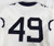 2019-23 West Virginia Mountaineers #49 Game Used White Jersey Football NP R 42 7