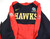 Atlanta Hawks Team Issued Nike Warm Up Hoodie Jacket Sharecare Red Black 2XLT