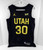 2022-23 Mens Utah Jazz Ochai Agbaji #30 Swingman Black Jersey Nike NWT S  22S