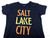 Womens Utah Jazz Authentic Black T-Shirt Salt Lake City Sportiqe NWT M 07S