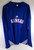Kansas Jayhawks Team Issued Kansas Blue Basketball Shooting Shirt Size Medium Tall