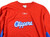 Los Angeles Clippers Reebok NBA Team Issued LS Warm Up Shirt Red 4XL