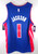 Reggie Jackson Signed Detroit Pistons Nike Basketball Jersey Blue Auto Autograph